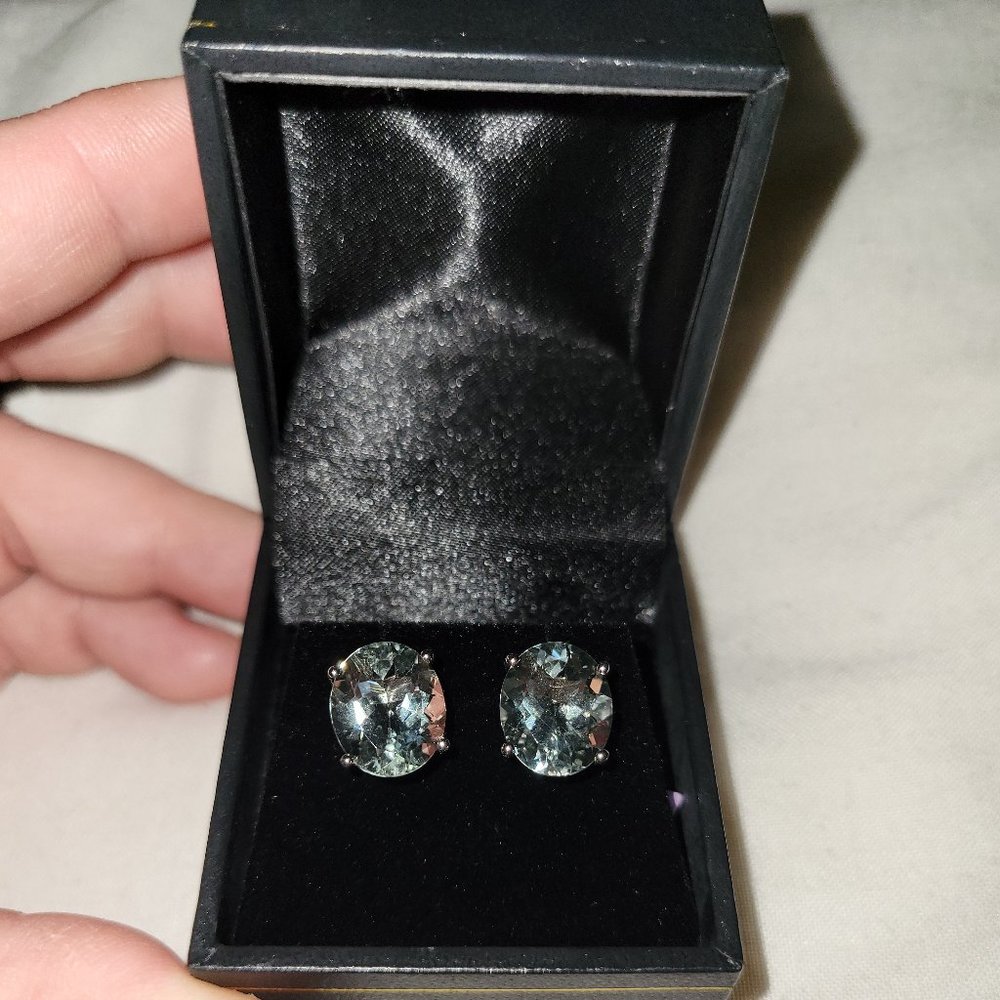 Green Quartz Earrings